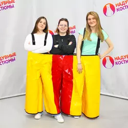 командный аттракцион штаны трио для трех участников